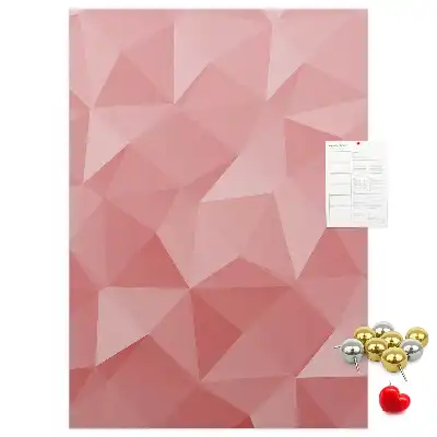 Cork pin board with symmetrical pattern