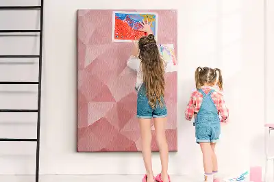 Cork pin board with symmetrical pattern