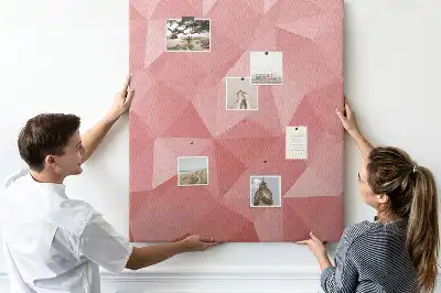 Cork pin board with symmetrical pattern