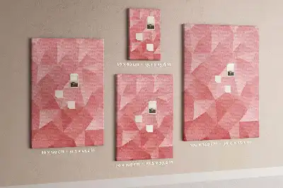 Cork pin board with symmetrical pattern
