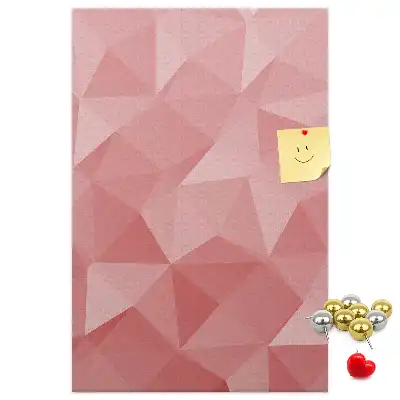 Cork pin board with symmetrical pattern
