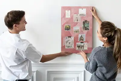 Cork pin board with symmetrical pattern