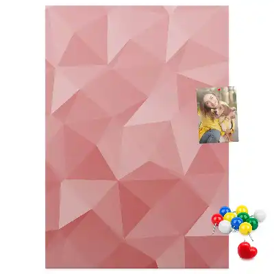 Cork pin board with symmetrical pattern