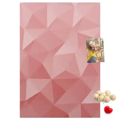 Cork pin board with symmetrical pattern