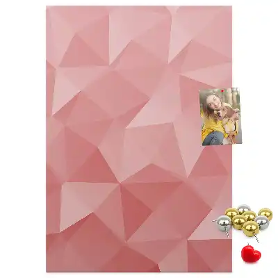 Cork pin board with symmetrical pattern