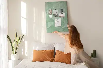 Stylish Cork Note Board with Motif