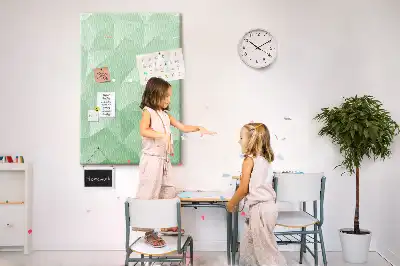 Stylish Cork Note Board with Motif