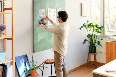 Stylish Cork Note Board with Motif