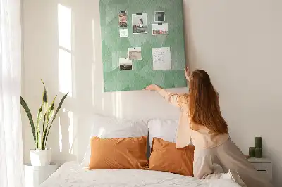 Stylish Cork Note Board with Motif