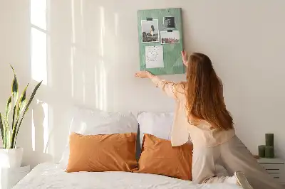 Stylish Cork Note Board with Motif