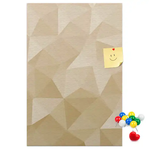 Wall cork memo board Linear motif