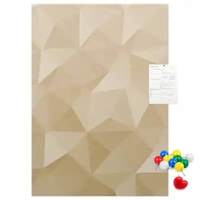 Wall cork memo board Linear motif