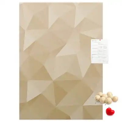 Wall cork memo board Linear motif
