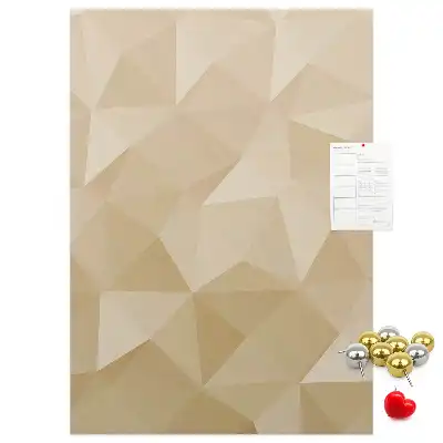 Linear Motif Wall Cork Memo Board