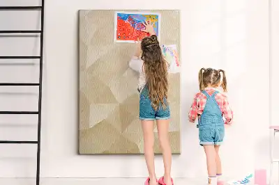 Wall cork memo board Linear motif