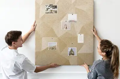 Wall cork memo board Linear motif