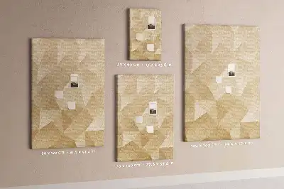 Linear Motif Wall Cork Memo Board