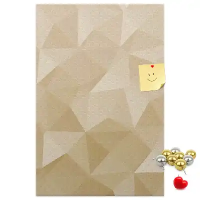 Wall cork memo board Linear motif