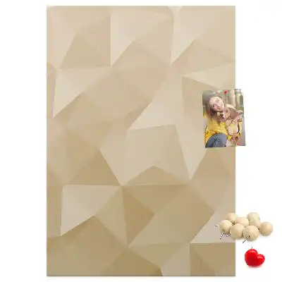 Wall cork memo board Linear motif