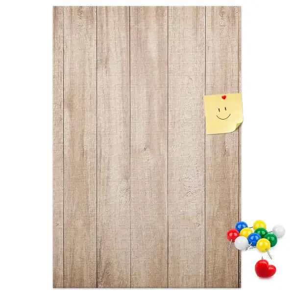 Light Wooden Cork Note Board