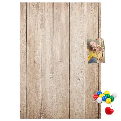 Light Wooden Cork Note Board