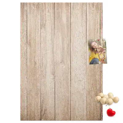 Light Wooden Cork Note Board