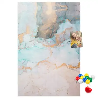 Abstract Ink Stains Cork Note Board
