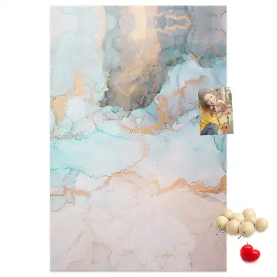 Abstract Ink Stains Cork Note Board