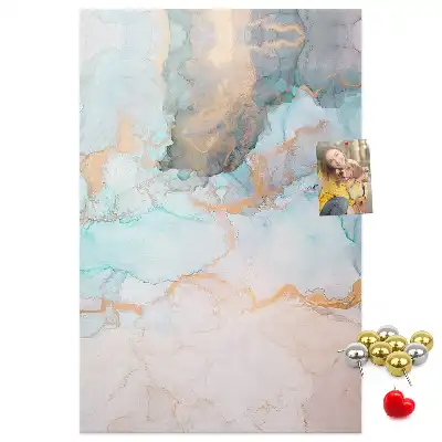 Cork Note Board Ink stains abstract