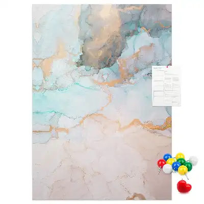 Cork Note Board Ink stains abstract