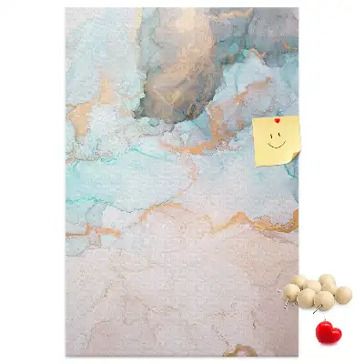 Abstract Ink Stains Cork Note Board