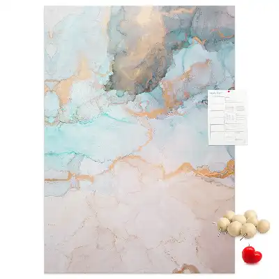 Cork Note Board Ink stains abstract
