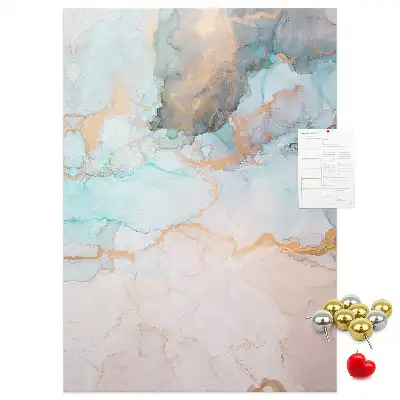 Abstract Ink Stains Cork Note Board