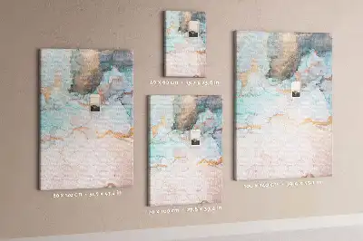 Abstract Ink Stains Cork Note Board