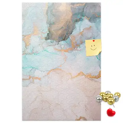 Cork Note Board Ink stains abstract
