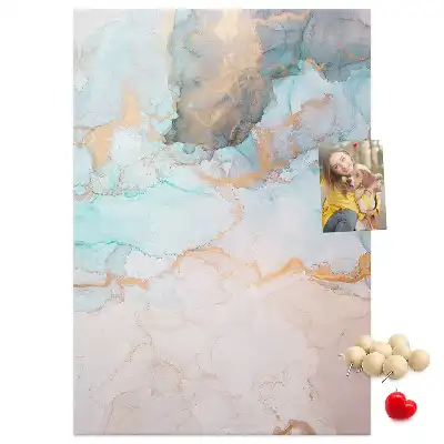 Abstract Ink Stains Cork Note Board