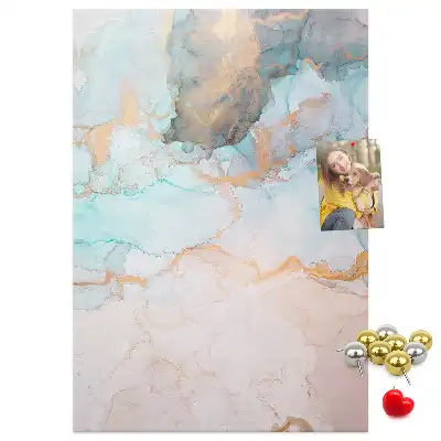 Abstract Ink Stains Cork Note Board