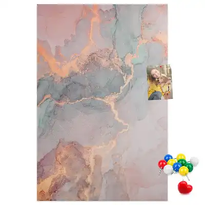 Wall cork memo board Classic marble pattern