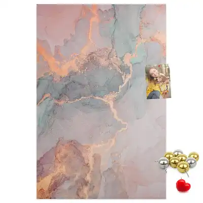 Wall cork memo board Classic marble pattern