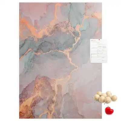 Wall cork memo board Classic marble pattern
