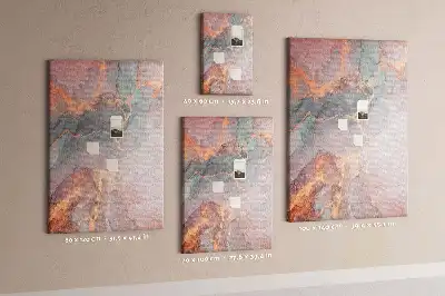 Wall cork memo board Classic marble pattern