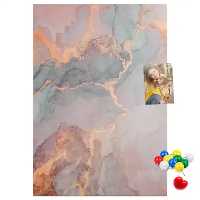 Wall cork memo board Classic marble pattern