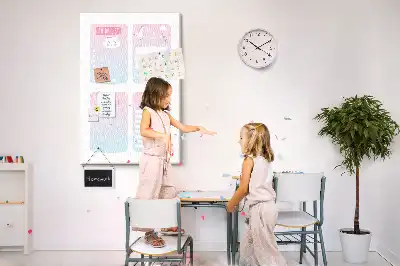 Cork pin board Unicorn planner