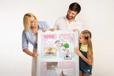 Cork pin board Unicorn planner