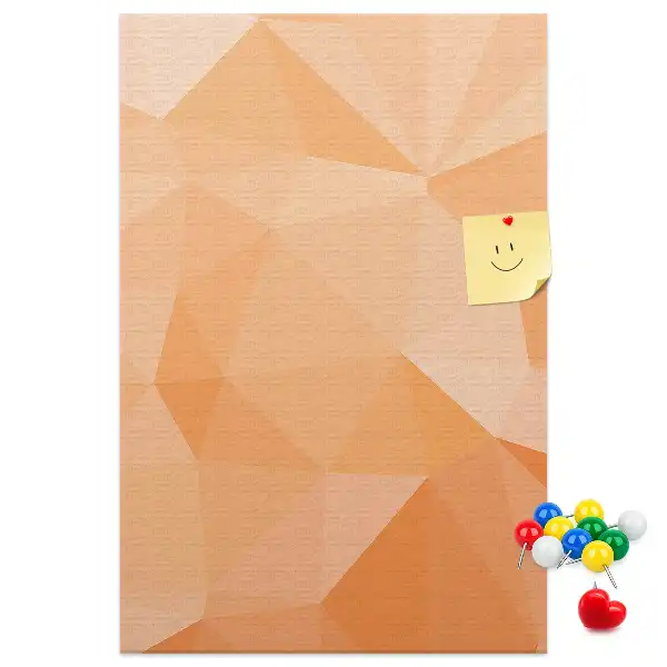 Cork Note Board Abstraction from triangles