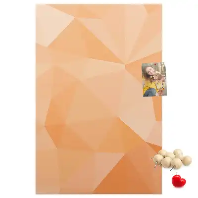 Cork Note Board Abstraction from triangles