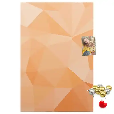 Cork Note Board Abstraction from triangles