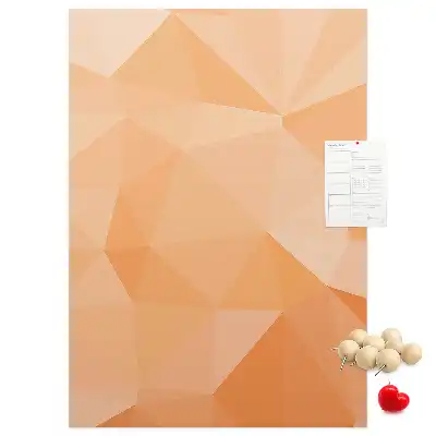 Cork Note Board Abstraction from triangles