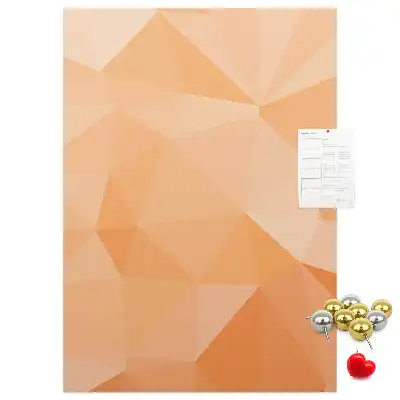 Cork Note Board Abstraction from triangles