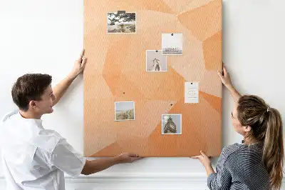 Cork Note Board Abstraction from triangles